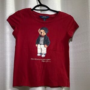 Ralph Lauren Kids Red Polo Bear T-Shirt
